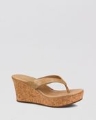 Ugg Platform Thong Sandals Natassia - Lyst