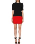 Victoria, Victoria Beckham Two-tone Wool Dress - Lyst