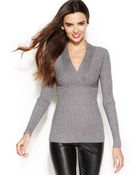 Inc International Concepts Metallic Ribbed Sweater - Lyst