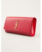 Saint Laurent 'Monogramme' Clutch - Lyst