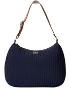 Lacoste Elena Nylon Hobo Bag - Lyst