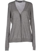 Dolce & Gabbana V-Neck Wool Cardigan - Lyst