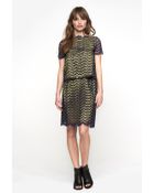 Carven Lace Skirt - Lyst