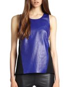 Sachin & Babi Varuna Leather Combo Top - Lyst