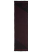 Versace Chevron Logo Wool Scarf - Lyst