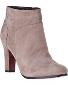 Sam Edelman Salina Ankle Boot Putty Suede - Lyst