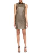 Jason Wu Sleeveless Leather Tunic Dress - Lyst