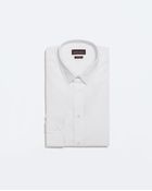 Zara Plain Poplin Shirt - Lyst