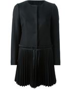 RED Valentino Pleated Coat - Lyst