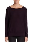Vince Cotton Boatneck Pullover - Lyst