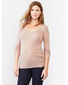 Gap Feather-Weight V-Neck Tee - Lyst