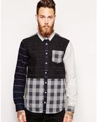 Libertine-libertine Patchwork Shirt - Lyst