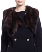 Lanvin Mink Fur Cropped Vest - Lyst