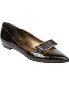 Lanvin Bow-Embellished Flats - Lyst
