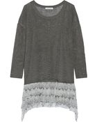 Elizabeth And James Jodi Layered Linen-Blend Mini Dress - Lyst