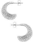 Nadri Crystal Pave Hoop Earrings - Lyst