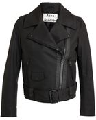 Acne Studios Mape Matte Leather Biker Jacket - Lyst