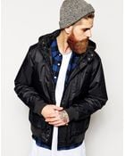 Quiksilver Bomber Jacket With Hood - Lyst