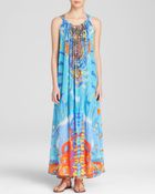 Camilla Embellished Silk Maxi Dress - Lyst