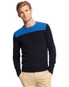 Tommy Hilfiger Color Block Sweater - Lyst