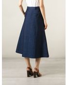 Carven A-Line Skirt - Lyst