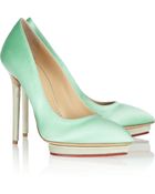 Charlotte Olympia Debonaire Satin Pumps - Lyst