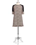French Connection Patterned Shift Dress - Lyst