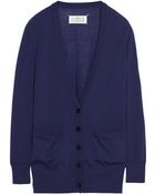 Maison Margiela Fine-Knit Cashmere Cardigan - Lyst
