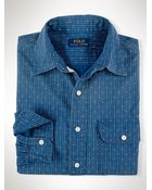 Polo Ralph Lauren Calico-Stripe Cotton Workshirt - Lyst