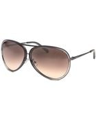 Calvin Klein Womens Aviator Grey Sunglasses - Lyst