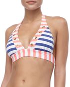 Ondademar Utopia Striped Halter Top - Lyst