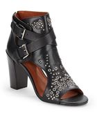 Rebecca Minkoff Salma Cutout Grommet Ankle Boots - Lyst