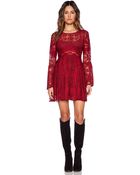 Free People Lover'S Folk Song Dress - Lyst