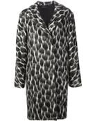 Gucci Leopard Print Overcoat - Lyst
