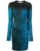Christopher Kane Snake Intarsia Bodycon Dress - Lyst