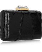 Kotur Espey Crystal-Embellished Elaphe Box Clutch - Lyst