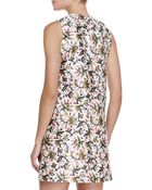 Tory Burch Esmeralda Floral Silk Dress - Lyst
