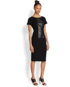 Lafayette 148 New York Alesandra Contrast-Panel Dress - Lyst