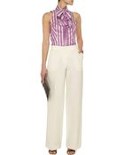 L'Wren Scott Wool and Silkblend Wideleg Pants - Lyst