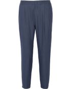 Vince Pleated Twill Tapered Pants - Lyst