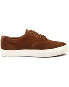 Polo Ralph Lauren Vaughn Tabacco Suede Sneakers - Lyst