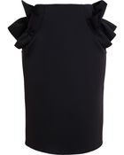 Simone Rocha Neoprene Ruffle Pencil Skirt - Lyst