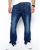 Asos Loose Jeans In Dark Wash - Lyst