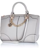 River Island Grey Chain Trim Bowler Bag - Lyst