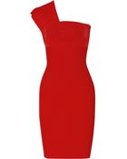 Roland Mouret Maniola One-Shoulder Stretch-Jersey Dress - Lyst