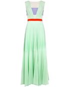 Pixie Market Mint Pleated Maxi Dress - Lyst