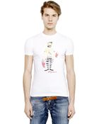DSquared² Sailor Printed Cotton T-Shirt - Lyst