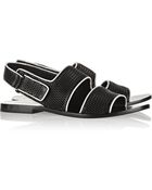 Alexander Wang Eva Mesh-Effect Leather Sandals - Lyst