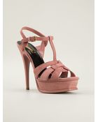 Saint Laurent 'Tribute' Sandals - Lyst