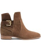 Michael Kors Michael Salem Suede Bootie - Lyst